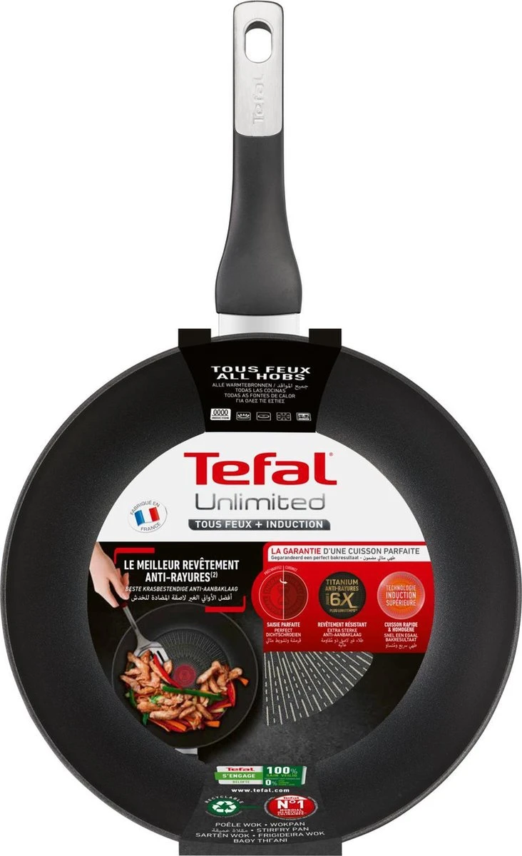 Tefal Unlimited Wokpan - Ø 28 Cm 7 Tefal Unlimited Wokpan - Ø 28 Cm - Afbeelding 7
