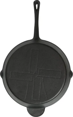 The Windmill Koekenpan Skillet Extra - 31,5 Cm - Gietijzer Zwart -Keukenpotten Winkel 749x1200