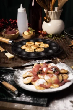 Blackwell Poffertjespan - Met Houten Steel - Gietijzer - ø 24 Cm -Keukenpotten Winkel 799x1200 9