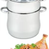 Royal Swiss - Couscous Pan - Couscous Maker - Stoompan RVS - 8 Liter