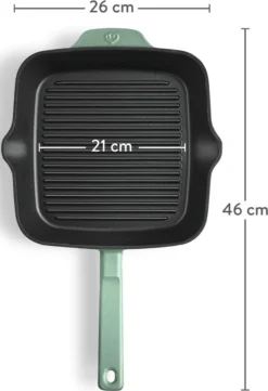 Springlane Gietijzeren Grillpan Mint, 26 Cm 25 Springlane Gietijzeren Grillpan Mint, 26 Cm -Keukenpotten Winkel 822x1200