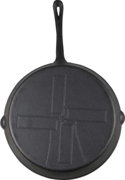 The Windmill Koekenpan Skillet Extra - 31,5 Cm - Gietijzer Zwart -Keukenpotten Winkel 834x1200 1