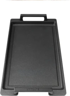 Eurolux Teppanyaki Plaat Met Grepen - 41 X 24 X 2.5 Cm - Zwart - Aluminium - Geschikt Voor Alle Warmtebronnen -Keukenpotten Winkel 878x1200